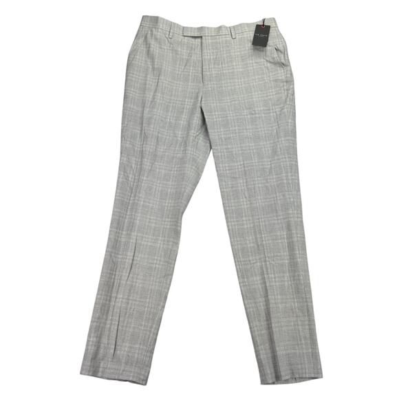 Ted Baker Mens Hallamt Tailored Slim Fit Wool Blend Suit Pants Gray 34R - Picture 1 of 4